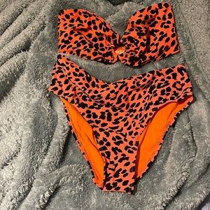 Neon Leopard Print Bikini Cabana del Sol